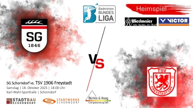 2. Badminton-Bundesliga: SG Schorndorf vs. TSV 1906 Freystadt  - Court 2