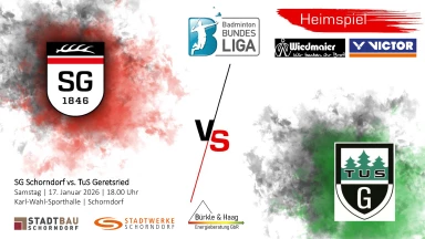 2. Badminton-Bundesliga: SG Schorndorf vs. TuS Geretsried  - Court 1