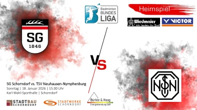 2. Badminton-Bundesliga: SG Schorndorf vs. TSV Neuhausen-Nymphenburg  - Court 1