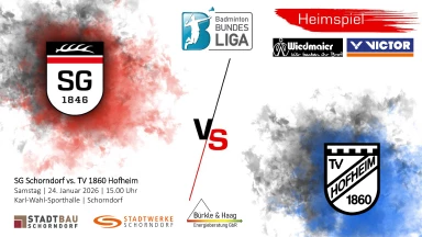 2. Badminton-Bundesliga: SG Schorndorf vs. TV 1860 Hofheim  - Court 2