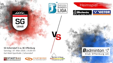 2. Badminton-Bundesliga: SG Schorndorf vs. BC Offenburg  - Court 1