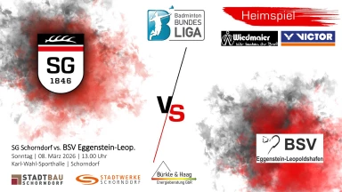 2. Badminton-Bundesliga: SG Schorndorf vs. BSV Eggenstein-Leop.  - Court 1