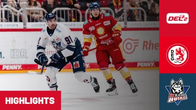 DEL2: Düsseldorfer EG vs. EC Kassel Huskies | Highlights