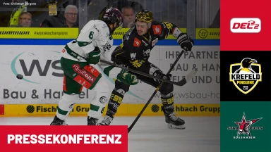 DEL2: Krefeld Pinguine vs. Starbulls Rosenheim | Pressekonferenz