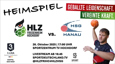 3. Liga: Staffel Süd-West: HLZ Friesenheim-Hochdorf II vs. HSG Hanau