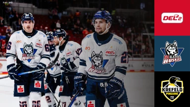 DEL2: EC Kassel Huskies vs. Krefeld Pinguine
