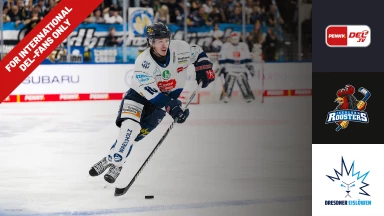 For international fans only - DEL: Iserlohn Roosters vs. Dresdner Eislöwen