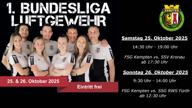 1. Bundesliga Süd - Luftgewehr - 4. Wettkampftag - FSG Kempten
