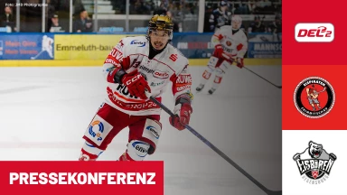 DEL2: Eispiraten Crimmitschau vs. Eisbären Regensburg | Pressekonferenz