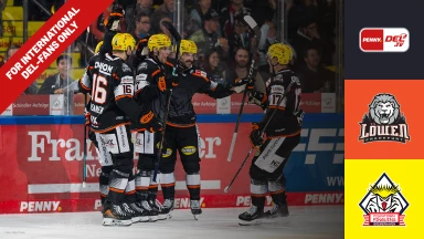 For international fans only - DEL: Löwen Frankfurt vs. Pinguins Bremerhaven