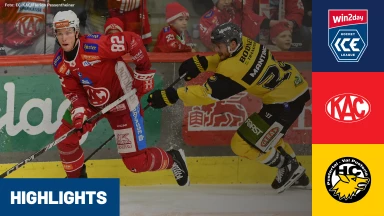 win2day ICE Hockey League: EC-KAC vs. HC Falkensteiner Pustertal Wölfe | Highlights