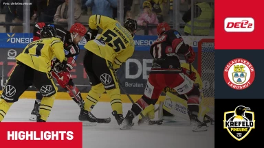 DEL2: EV Landshut vs. Krefeld Pinguine | Highlights