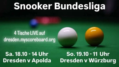 Snooker Bundesliga - Dresden v Apolda - Tisch 1