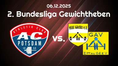 2. Bundesliga Gewichtheben, AC Potsdam vs. KG Görlitz Zittau