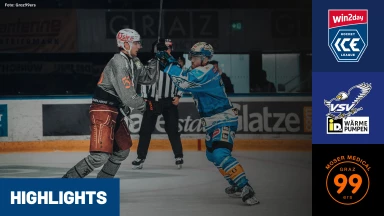 win2day ICE Hockey League: EC iDM Wärmepumpen VSV vs. Moser Medical Graz99ers I Highlights