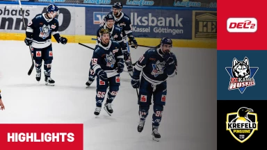 DEL2: EC Kassel Huskies vs. Krefeld Pinguine | Highlights