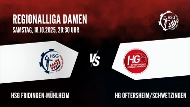 Regionalliga Damen: HSG Fridingen-Mühlheim vs. HG Oftersheim/Schwetzingen