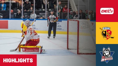 DEL2: ESV Kaufbeuren vs. EC Kassel Huskies | Highlights