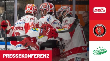 DEL2: Eispiraten Crimmitschau vs. Bietigheim Steelers | Pressekonferenz