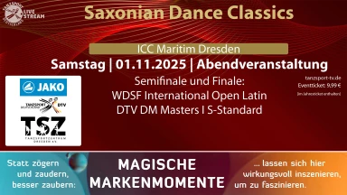 Saxonian Dance Classics 2025 - Samstag Abendveranstaltung