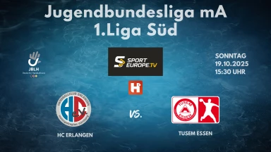 JBLH mA 1. Liga Süd: HC Erlangen vs. TuSEM Essen
