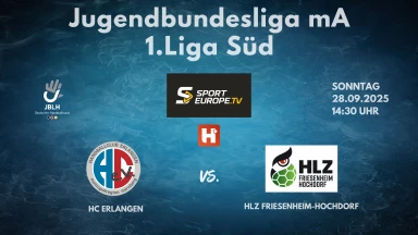JBLH mA 1. Liga Süd: HC Erlangen vs. HLZ Friesenheim-Hochdorf