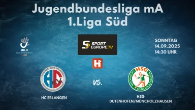 JBLH mA 1. Liga Süd: HC Erlangen vs. HSG Dutenhofen/Münchholzhausen