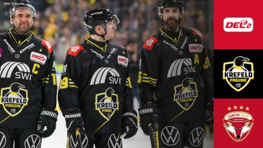 DEL2: Krefeld Pinguine vs. Lausitzer Füchse