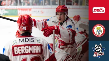 DEL2: EV Landshut vs. EC Kassel Huskies