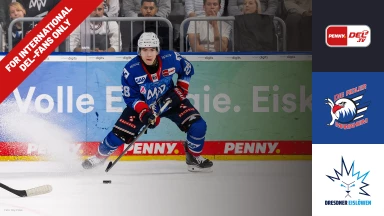 For international fans only - DEL: Adler Mannheim vs. Dresdner Eislöwen
