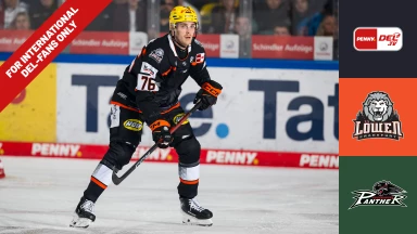 For international fans only - DEL: Löwen Frankfurt vs. Augsburger Panther