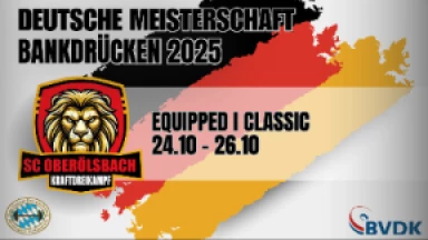 Deutsche Meisterschaft Bankdrücken 2025 - Tag 1