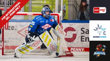 For international fans only - DEL: Dresdner Eislöwen vs. Iserlohn Roosters