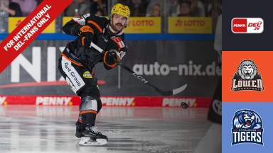 For international fans only - DEL: Löwen Frankfurt vs. Straubing Tigers