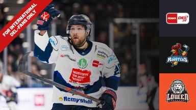 For international fans only - DEL: Iserlohn Roosters vs. Löwen Frankfurt