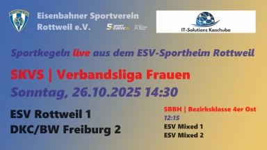 SKVS | Verbandsliga Frauen | ESV Rottweil 1 - DKC/BW Freiburg 2 +X1