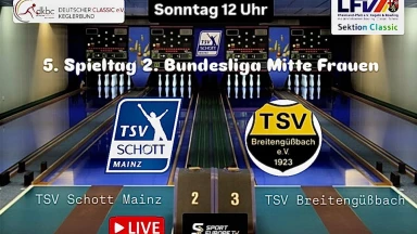 2. Bundesliga Mitte TSV Schott Mainz - TSV Breitengüßbach
