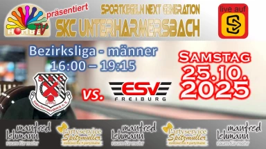 Bezirksliga - Männer: SKC Unterharmersbach III - SG ESV FR/Buggingen I