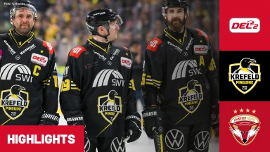 DEL2: Krefeld Pinguine vs. Lausitzer Füchse | Highlights