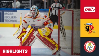 DEL2: ESV Kaufbeuren vs. EV Landshut | Highlights