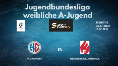 JBLH wA Vorrunde 4: HC Erlangen vs. HSG Bensheim/Auerbach