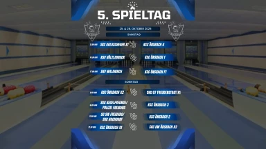 26.10. 5. Spieltag KSC Jugend und KSC X1