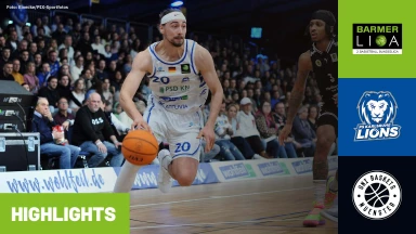 ProA: PS Karlsruhe LIONS vs. Uni Baskets Münster | Highlights