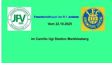 JFV Neuseenland vs. 1.FC Lok B1 Junioren 1. Halbzeit