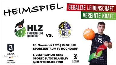 3. Liga: Staffel Süd-West: HLZ Friesenheim-Hochdorf II vs. TSG Haßloch