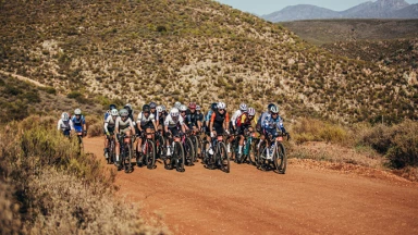 Deutscher Lukas Baum Zweiter auf Etappe 2 beim Nedbank Gravel Burn in Südafrika