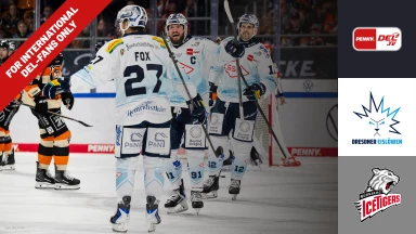 For international fans only - DEL: Dresdner Eislöwen vs. Nürnberg Ice Tigers