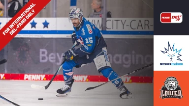 For international fans only - DEL: Dresdner Eislöwen vs. Löwen Frankfurt