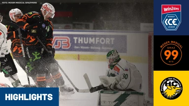 win2day ICE Hockey League: Moser Medical Graz99ers vs. HC Falkensteiner Pustertal Wölfe| Highlights