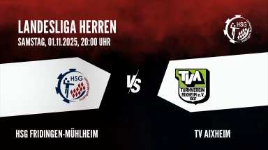 Landesliga Herren: HSG Fridingen-Mühlheim vs. TV Aixheim